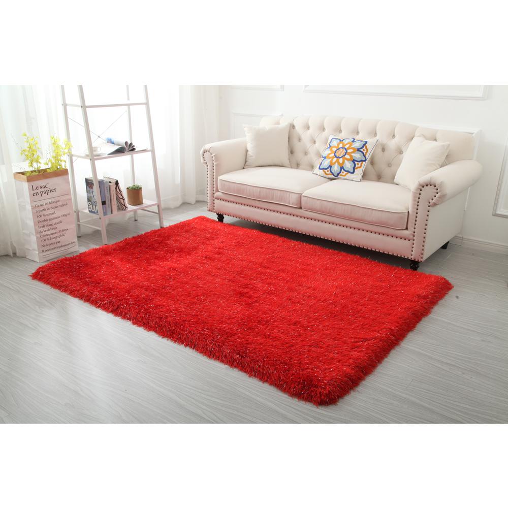 MANHATTTAN 04 RED 2'5 X 4'5 RECTANGLE. Picture 1