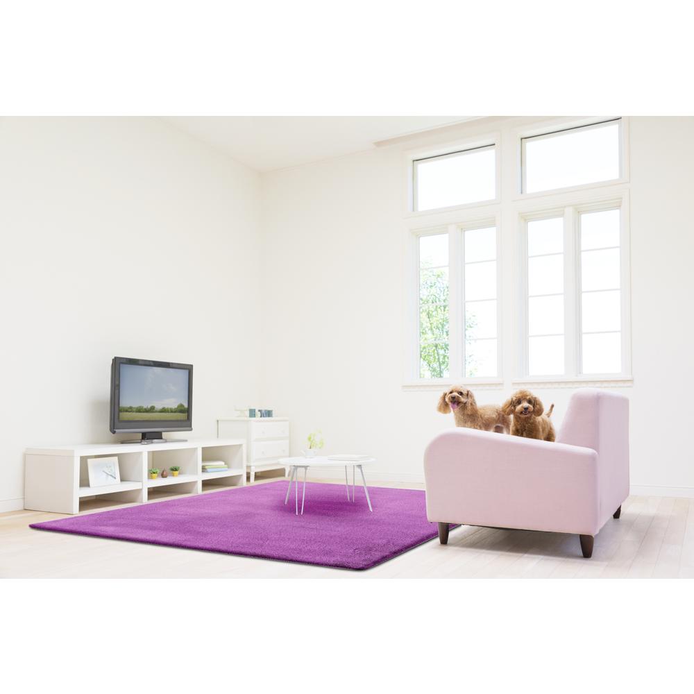 FAUX RABBIT FUR PURPLE RB11 2'4" X 7'6". Picture 14