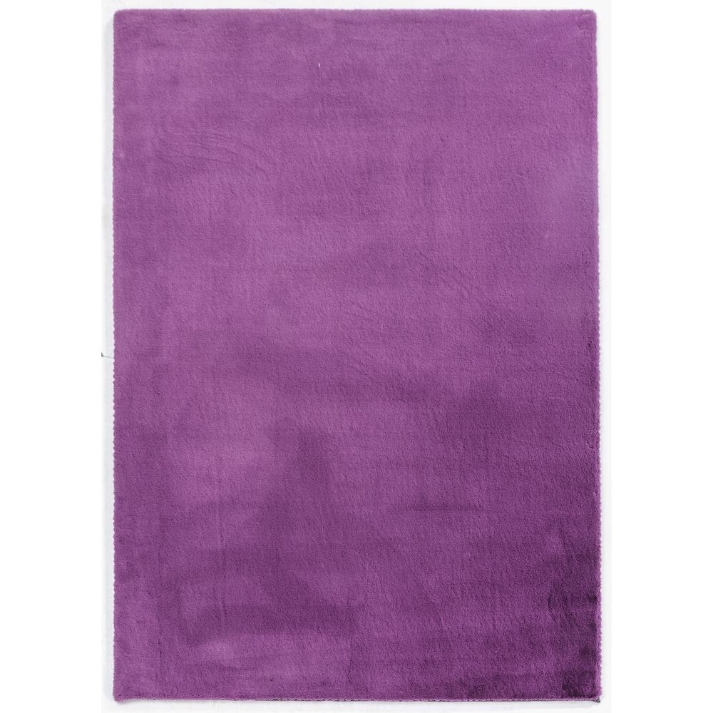 FAUX RABBIT FUR PURPLE RB11 2'4" X 7'6". Picture 15