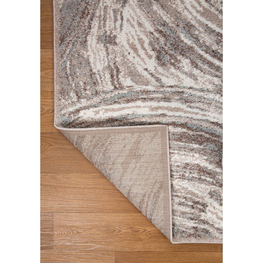 Artemis 02 Abstract Swirl Area Rug – Ivory / Taupe. Picture 3