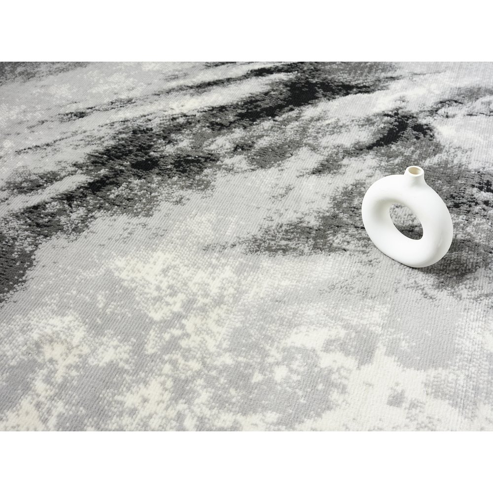 Atlas 12 Clouded Abstract Gray Area Rug. Picture 5
