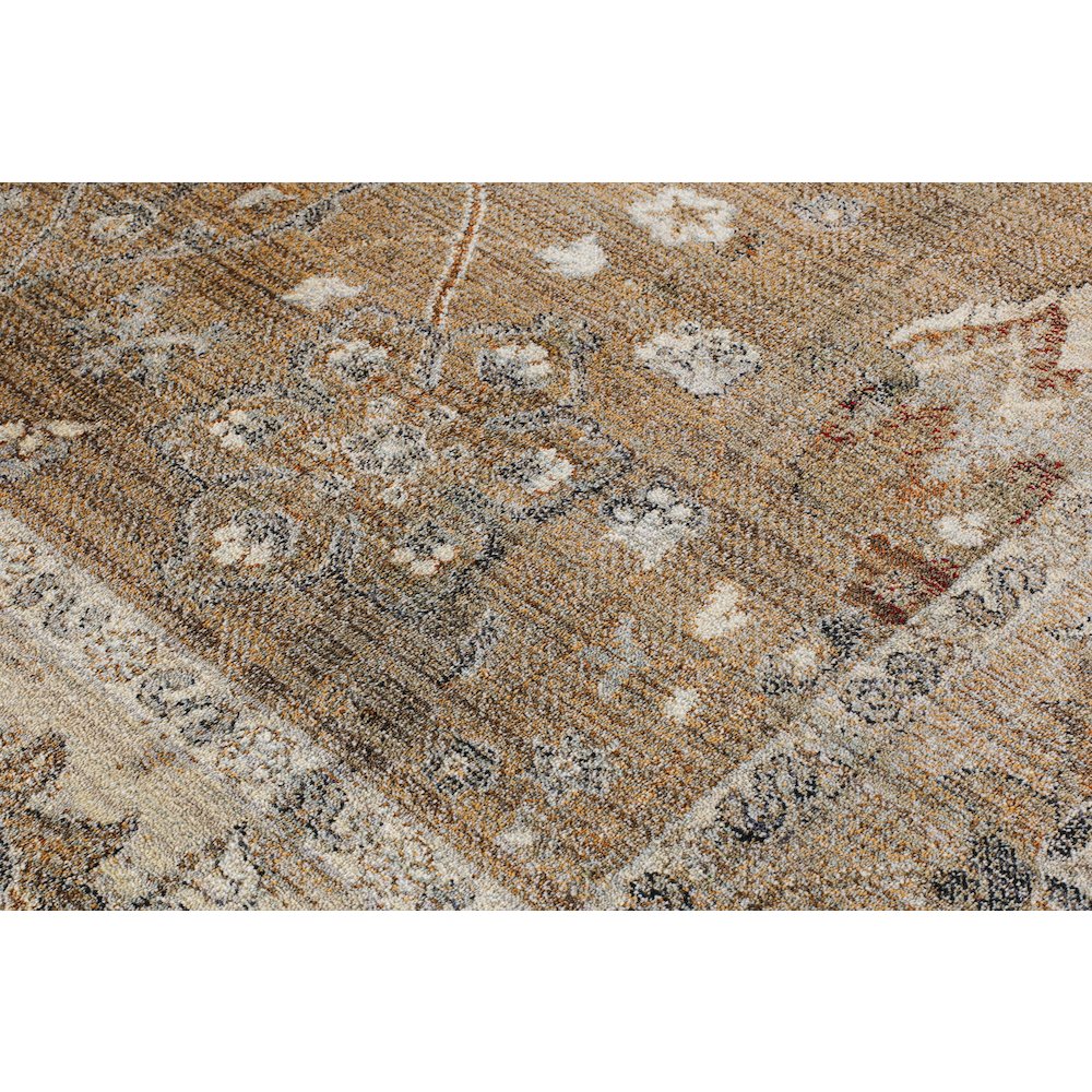 Ana 14 Distressed Vintage Area Rug – Brown. Picture 5