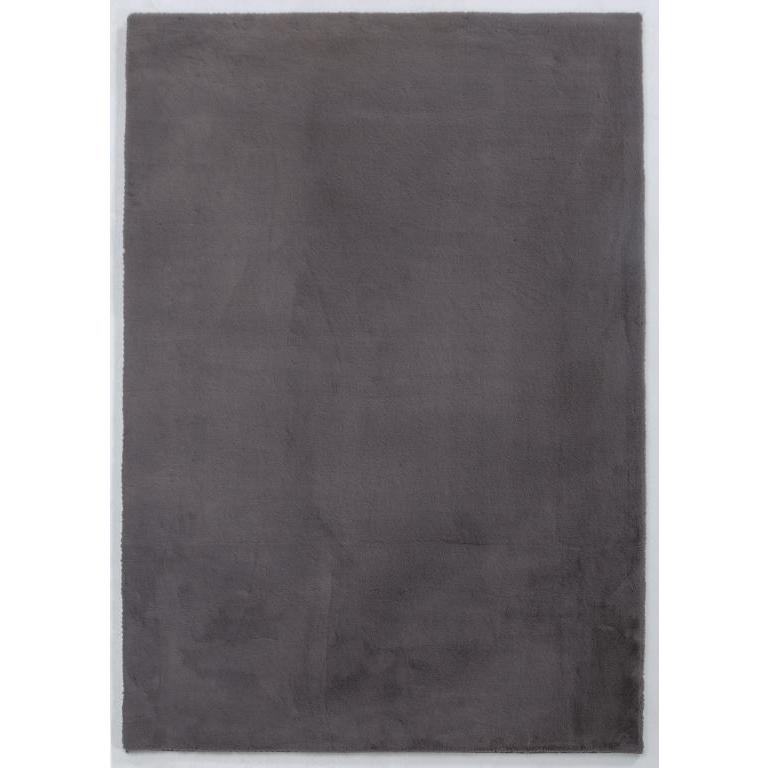 FAUX RABBIT FUR GREY  RB04 3'6" X 5'6". Picture 5