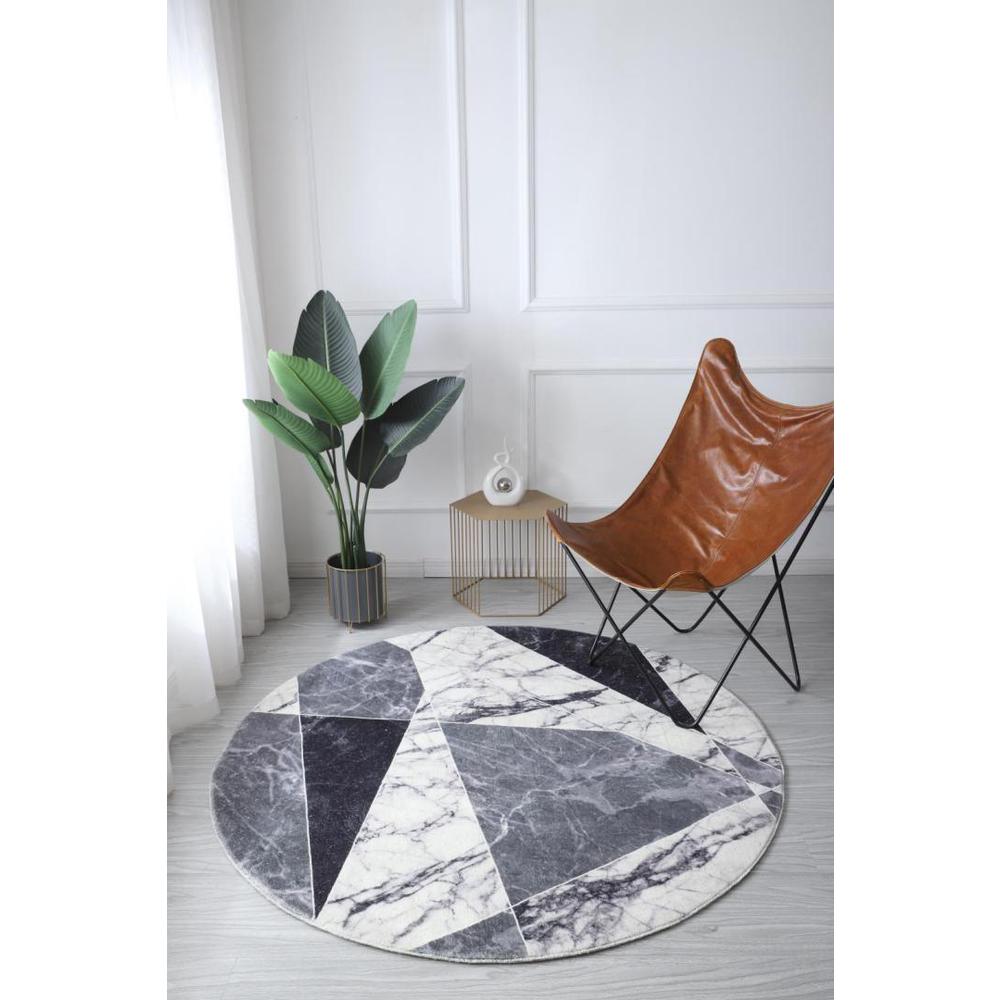 RETRO SHAG RT08  5' X 5' ROUND. Picture 5