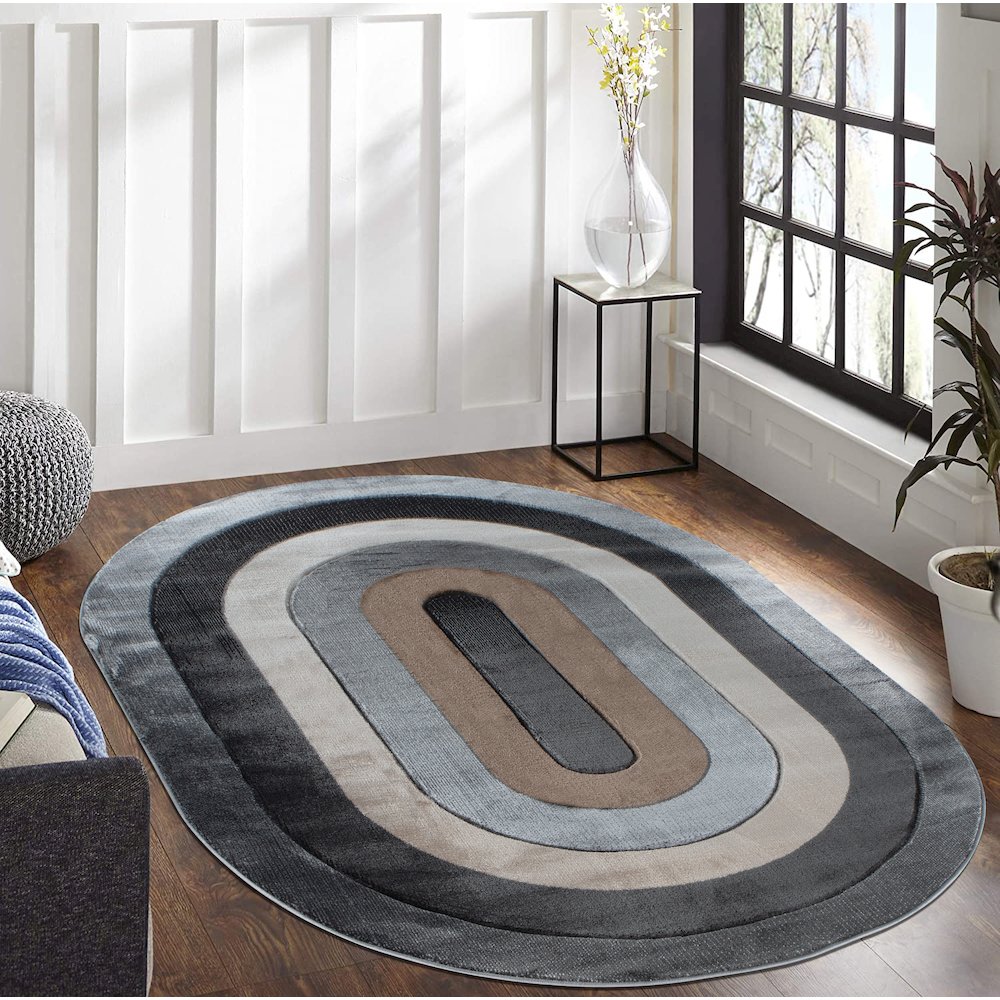 ORELSI COLLECTION OR139   5'2" X 7'5" OVAL. Picture 2