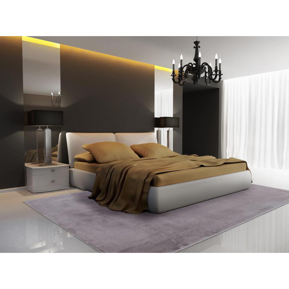 FAUX RABBIT FUR GREY  RB04 3'6" X 5'6". Picture 3