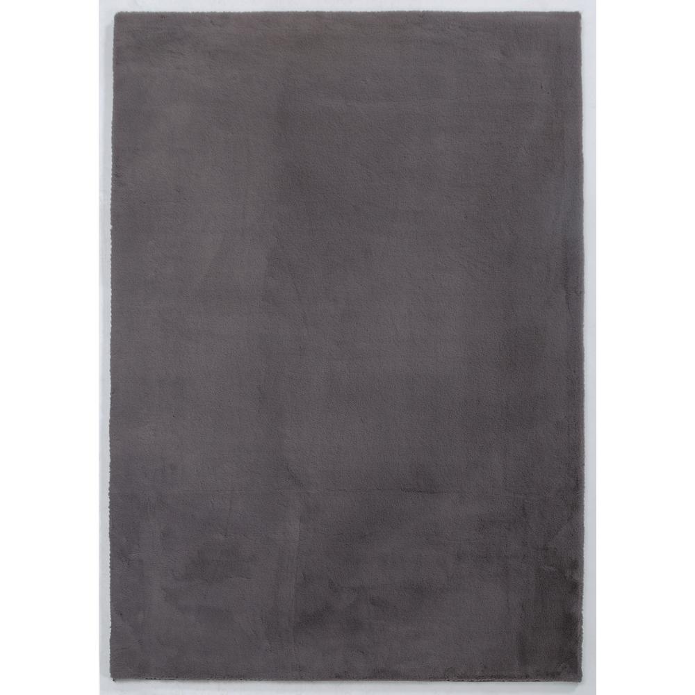 FAUX RABBIT FUR GREY  RB04 3'6" X 5'6". Picture 14