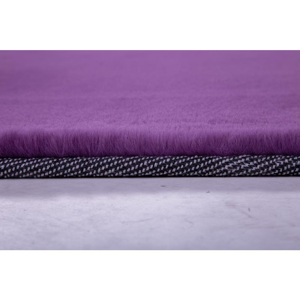 FAUX RABBIT FUR PURPLE RB11 2'4" X 7'6". Picture 18