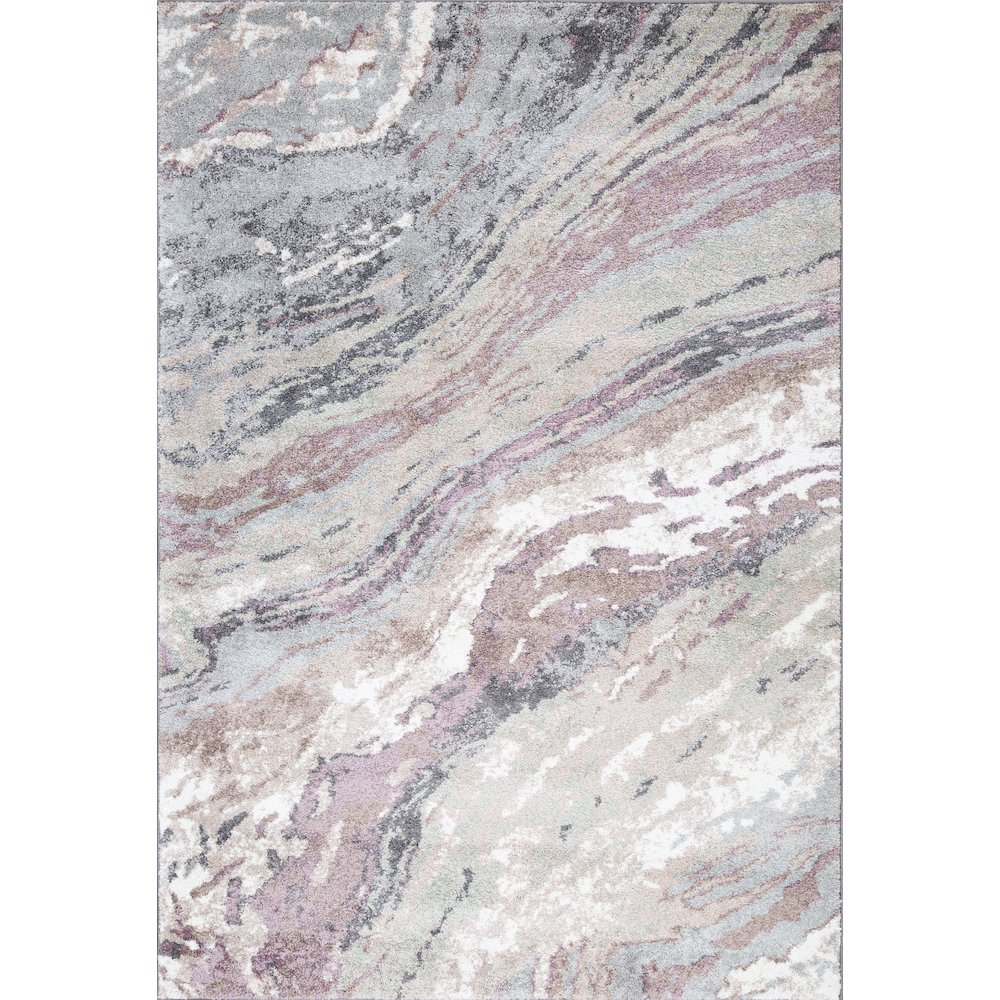 Artemis 01 Abstract Marble Area Rug – Gray / Blush. Picture 1