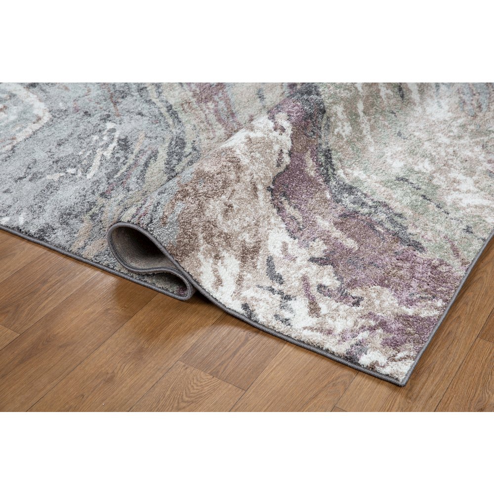Artemis 01 Abstract Marble Area Rug – Gray / Blush. Picture 3
