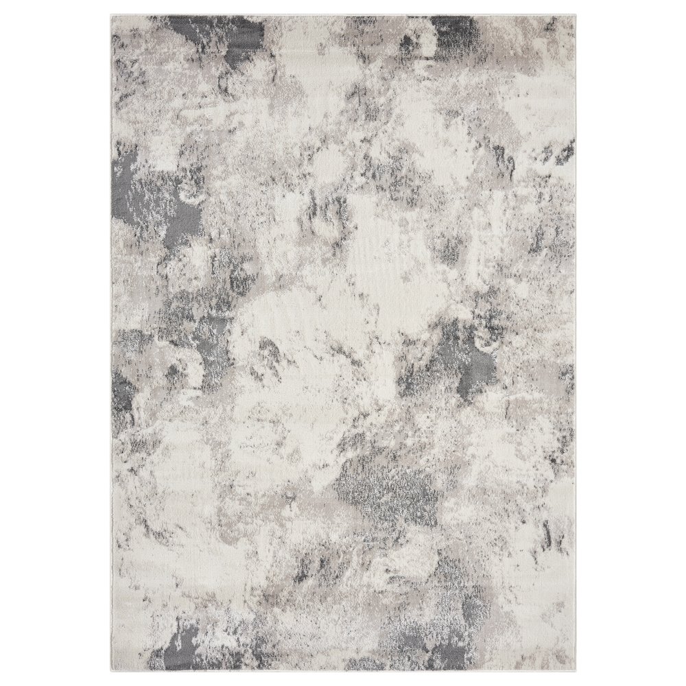 Atlas 04 Distressed Ivory & Stone Gray Area Rug. Picture 1