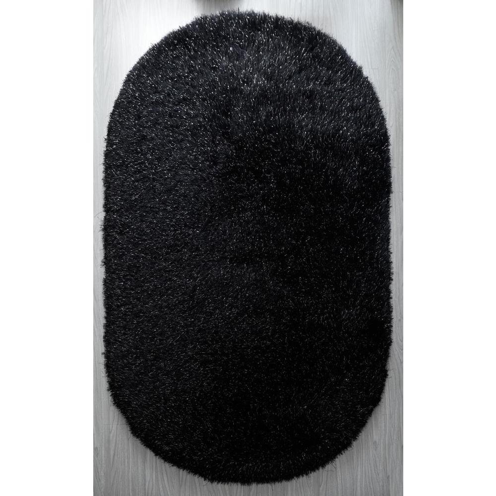 MANHATTAN  GREY  MH08  5' X 8' OVAL. Picture 1