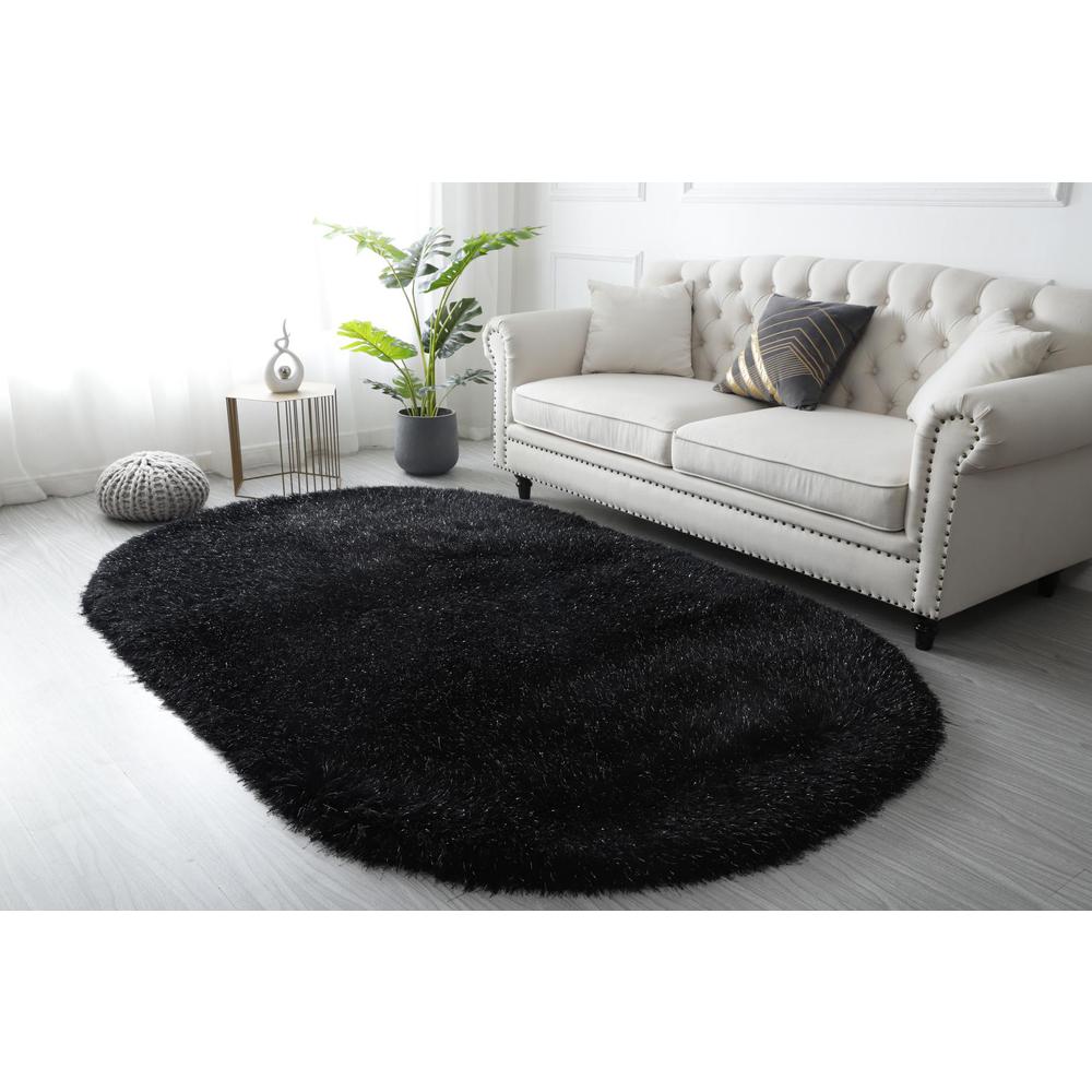 MANHATTAN  GREY  MH08  5' X 8' OVAL. Picture 3