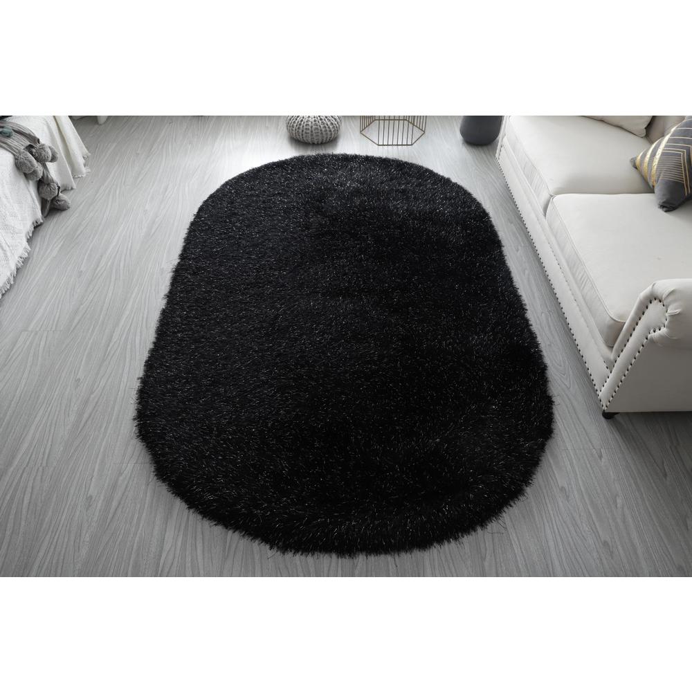 MANHATTAN  GREY  MH08  5' X 8' OVAL. Picture 2