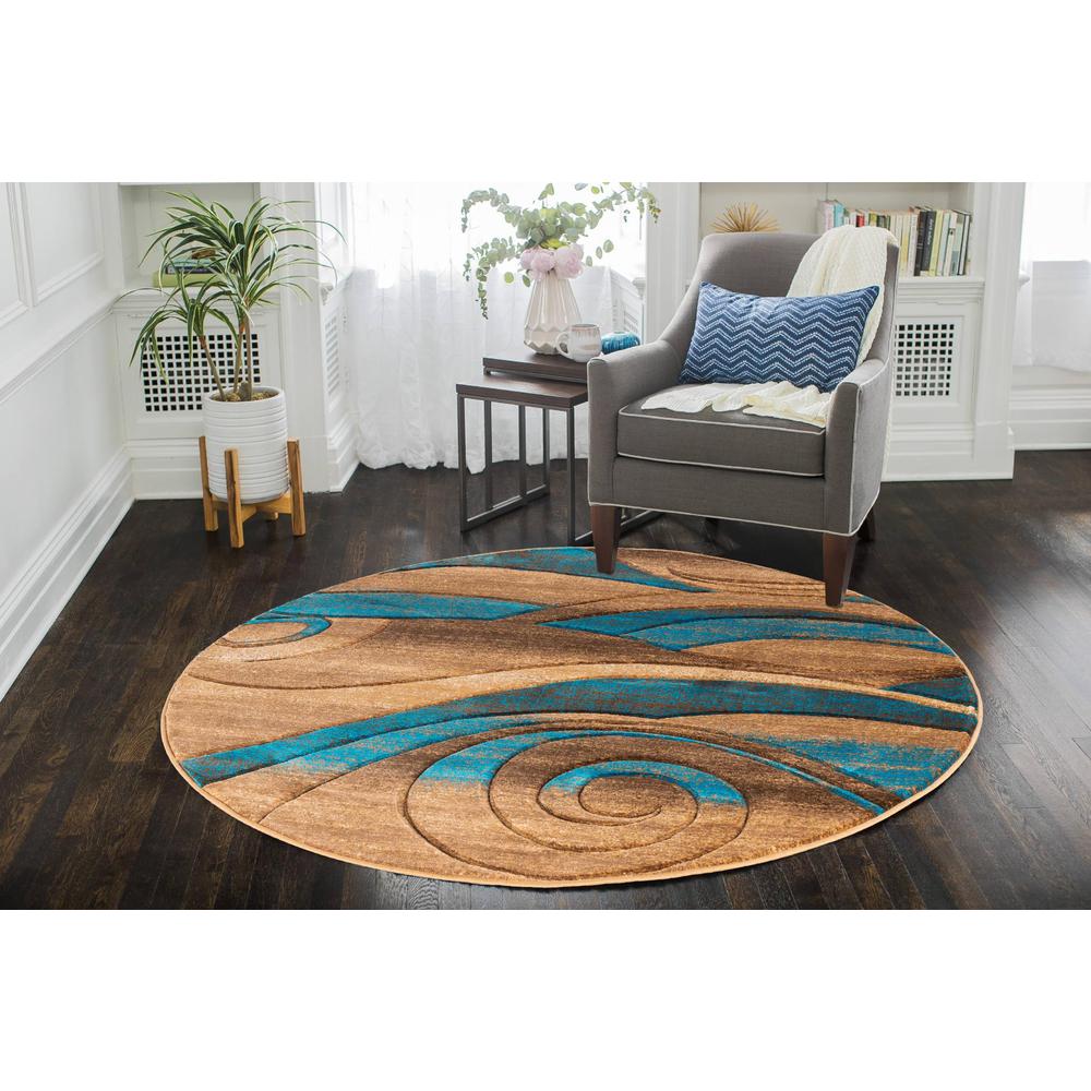 ORELSI COLLECTION OR34  5'2" X 5'2" ROUND. Picture 2