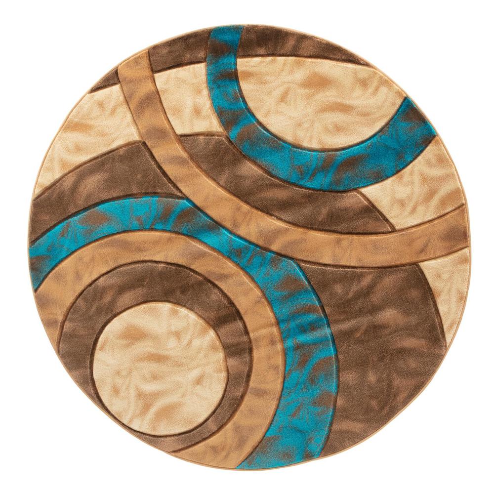 ORELSI COLLECTION OR43   5'2" X 5'2" ROUND. Picture 1