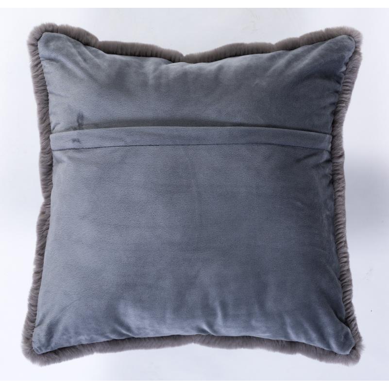 FAUX RABBIT FUR GREY  RB04 3'6" X 5'6". Picture 8