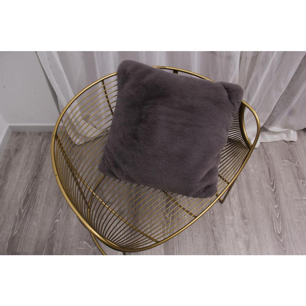 FAUX RABBIT FUR GREY  RB04 3'6" X 5'6". Picture 10