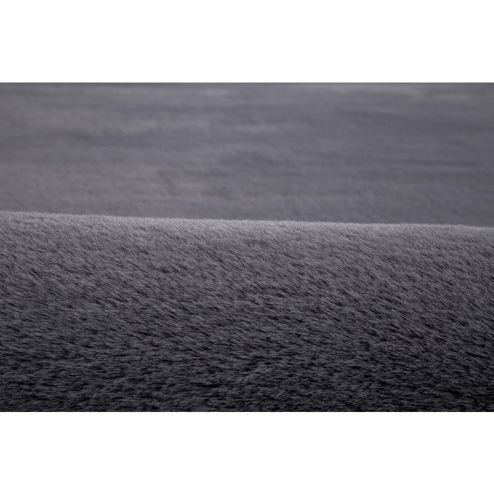 FAUX RABBIT FUR GREY  RB04 3'6" X 5'6". Picture 17