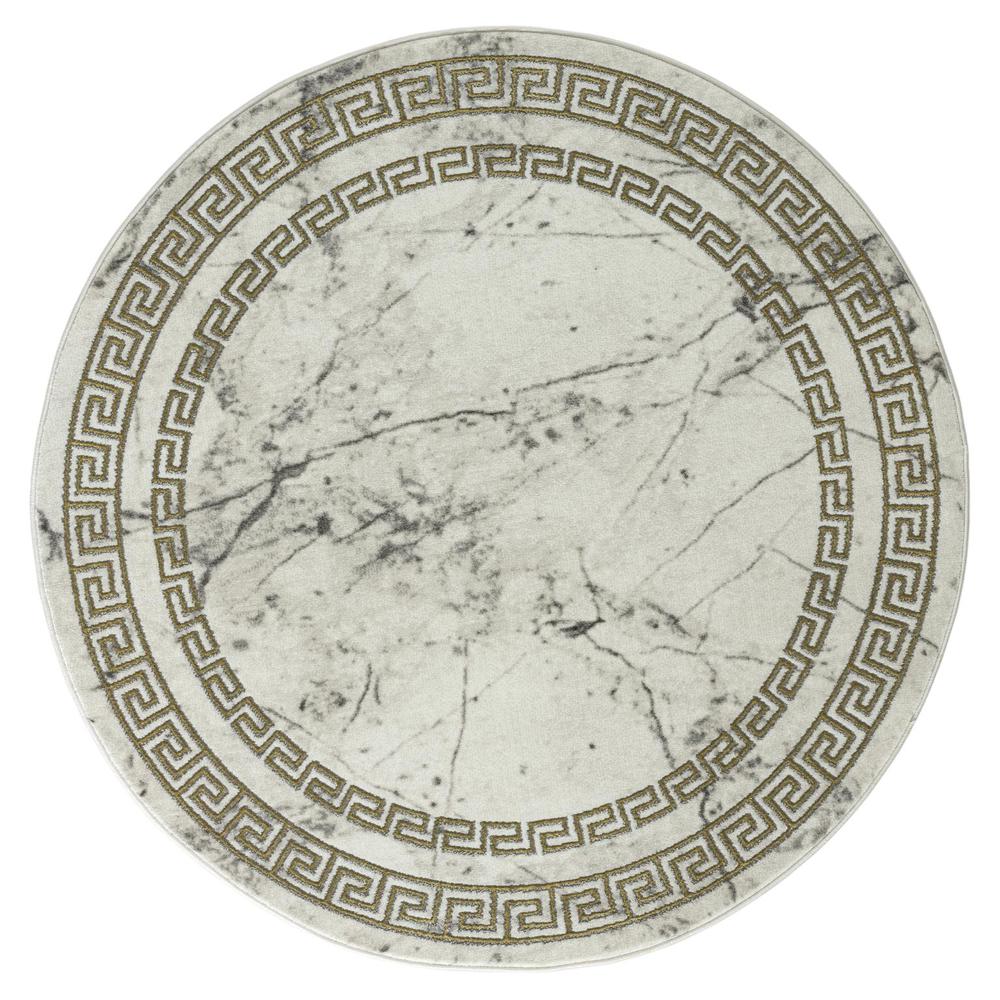 BROOKLYN  L.GREY BK02 7'10"  X 7'10" Round. Picture 1