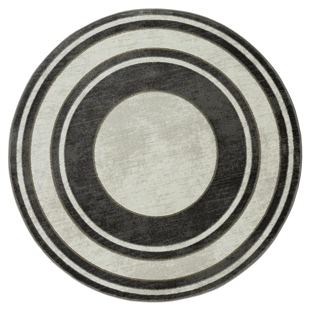 BROOKLYN  L.GREY BK04 7'10"  X 7'10" Round. Picture 1