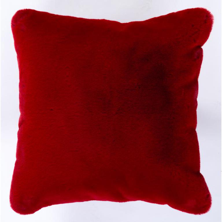 FAUX RABBIT FUR RED RB03  7'6" X 9'6". Picture 10