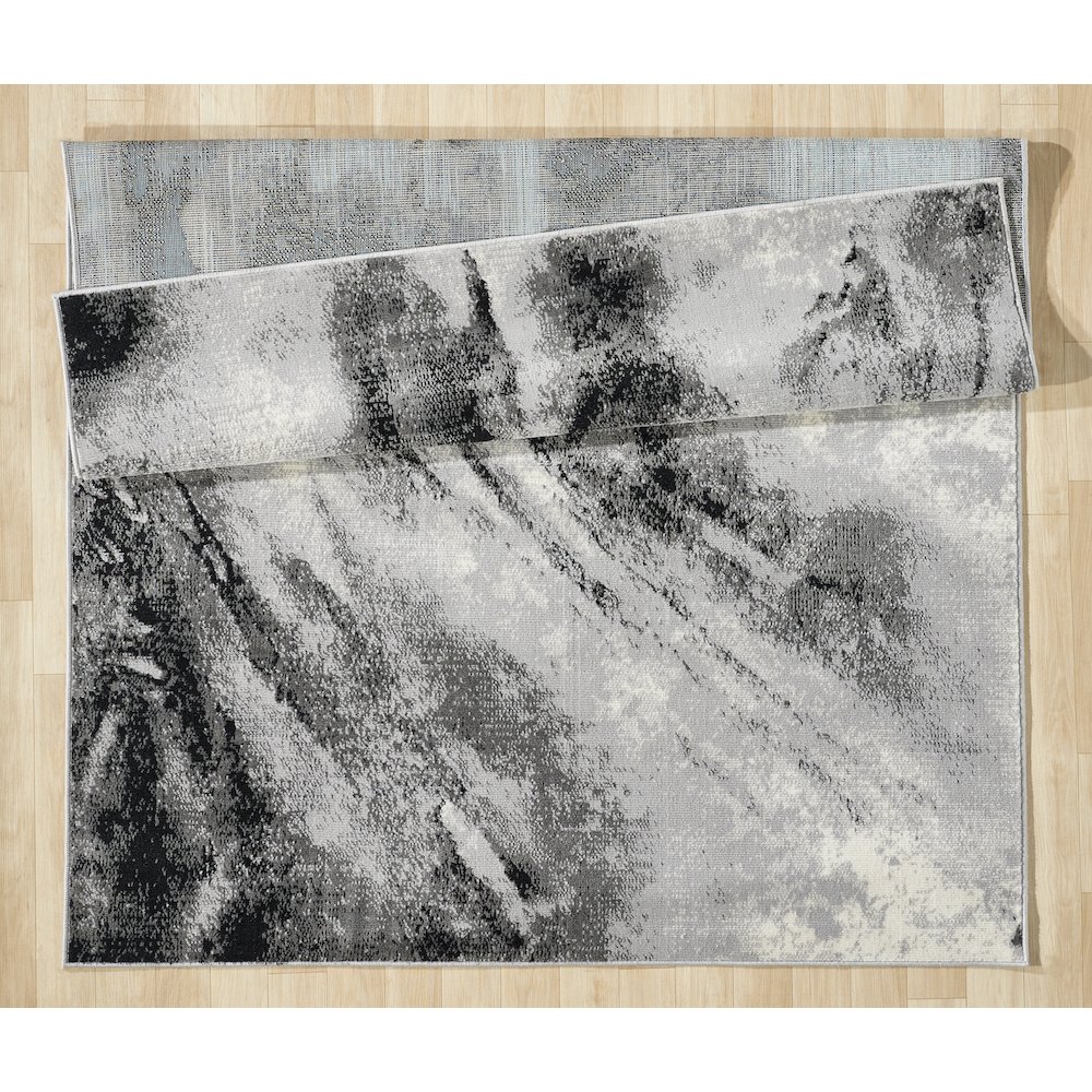Atlas 12 Clouded Abstract Gray Area Rug. Picture 4