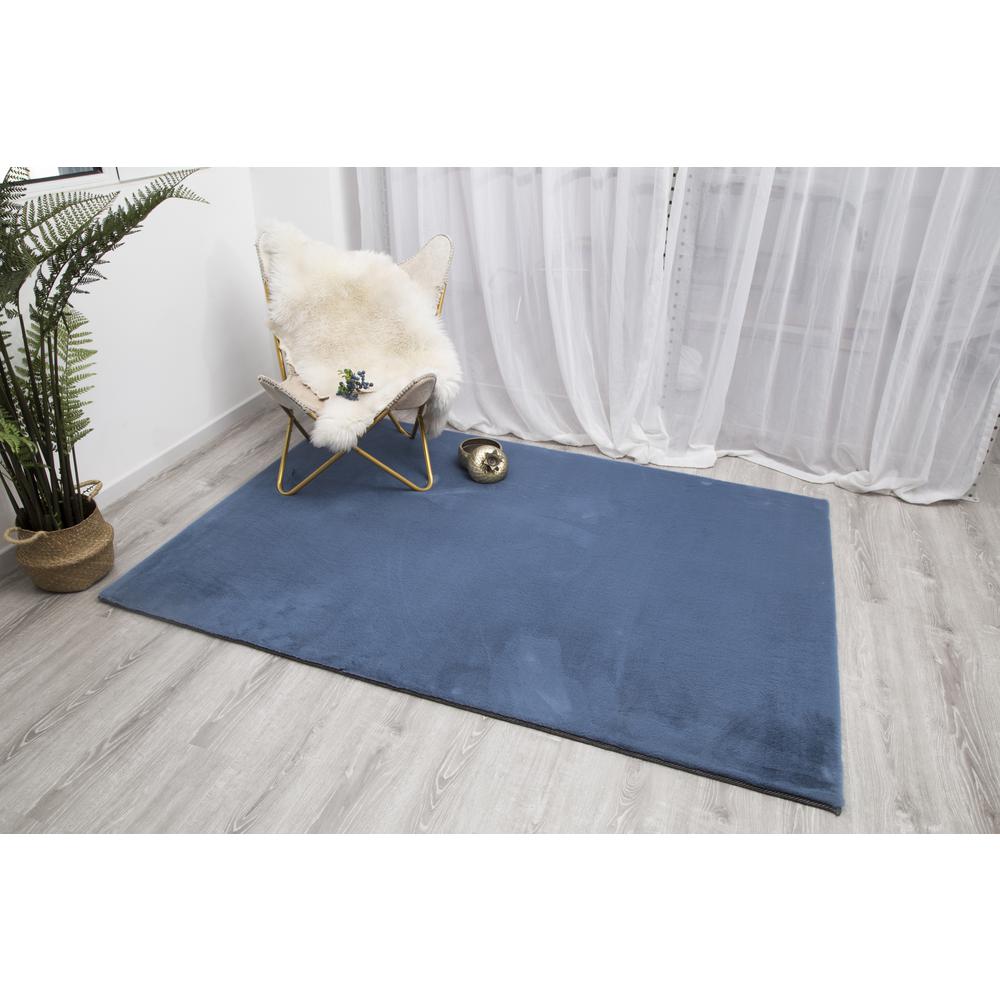RABBIT SKIN BLUE RB10   5' X 7'. Picture 20