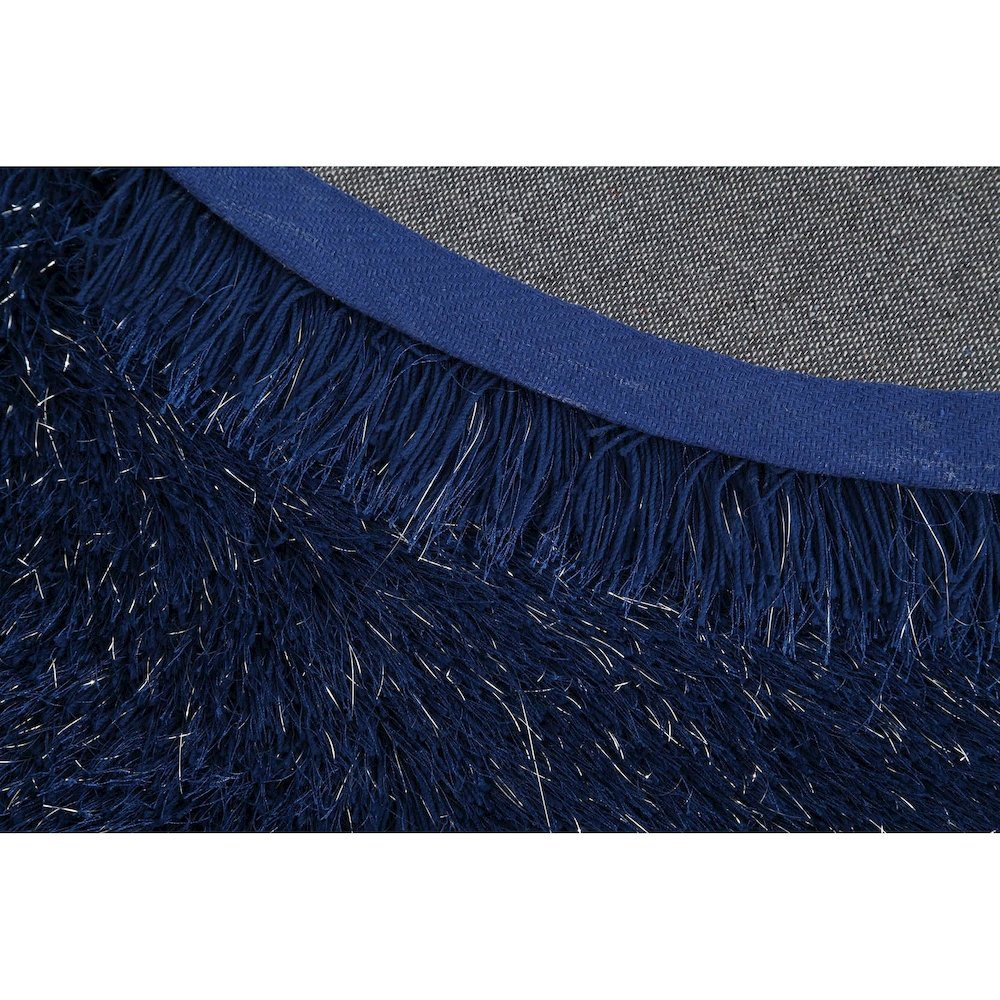 MANHATTTAN 03 NAVY BLUE  2'5 X 4'5 HALFMOON. Picture 3