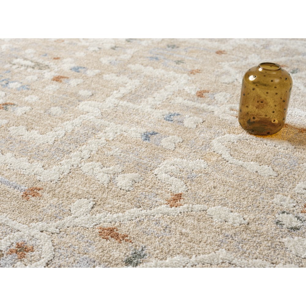 Babylon 03 Transitional Geometric Area Rug -  Beige & Multi. Picture 5