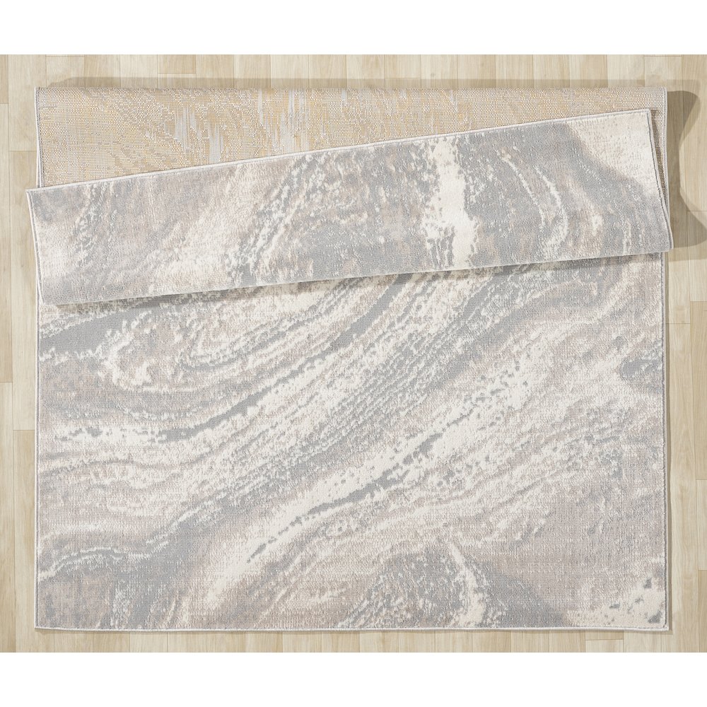 Atlas 03 Marble Swirl Light Gray & Cream Area Rug. Picture 5