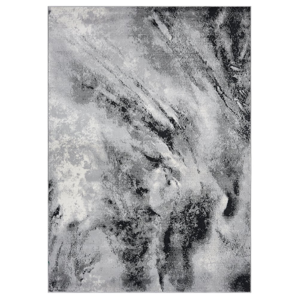 Atlas 12 Clouded Abstract Gray Area Rug. Picture 1