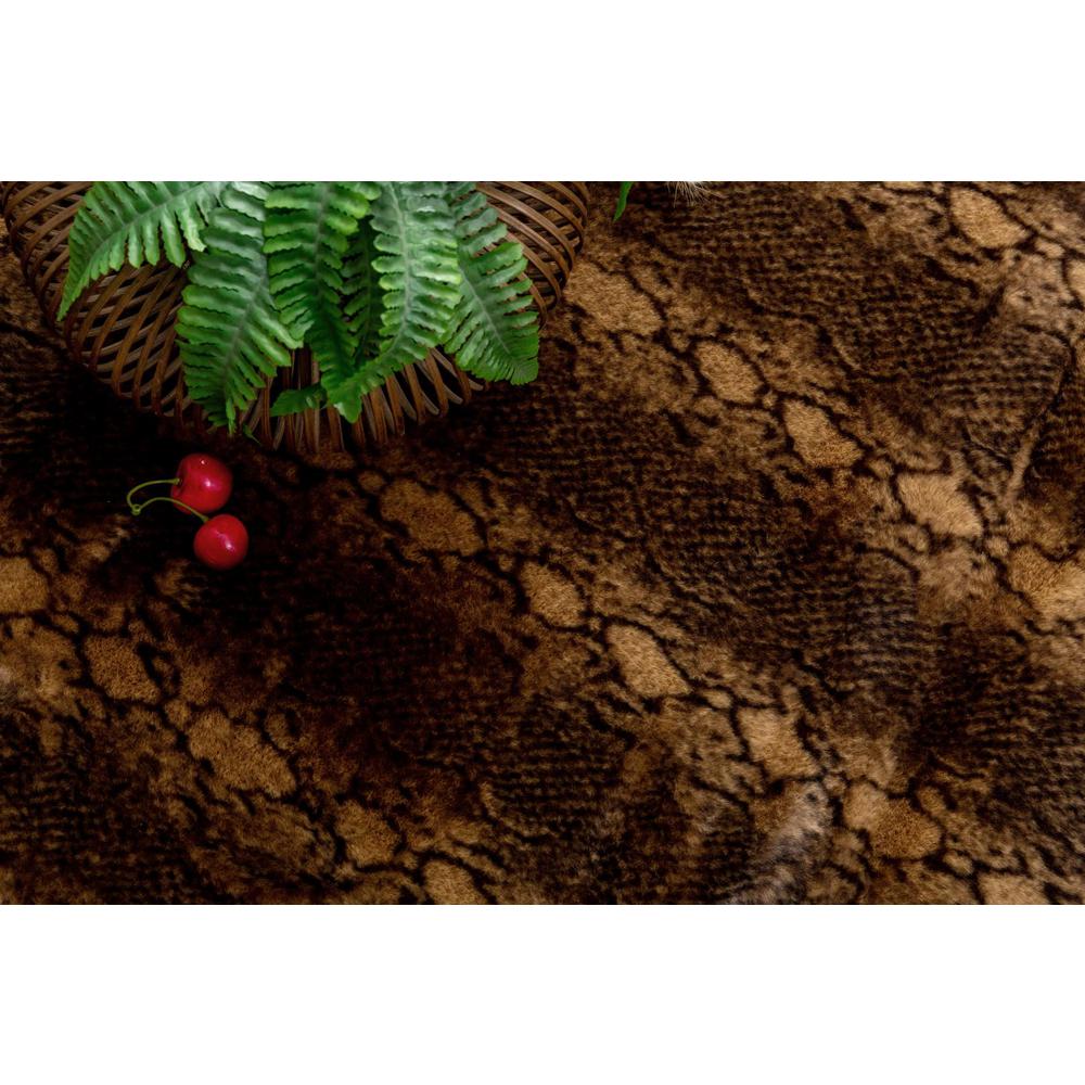 FAUX  FUR SNAKE FU03  5' X 7'. Picture 6