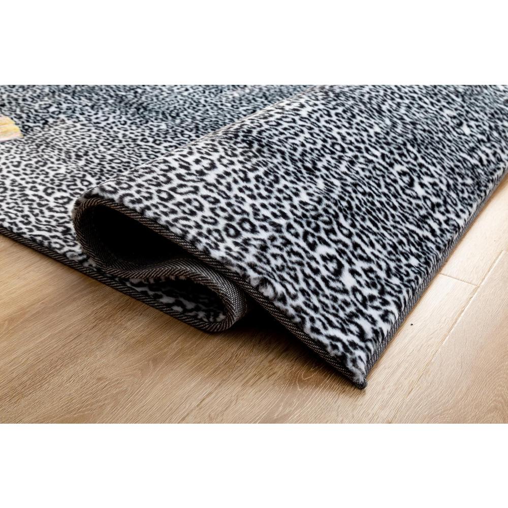 FAUX FUR LEOPARD FU04 5' X 7'. Picture 6