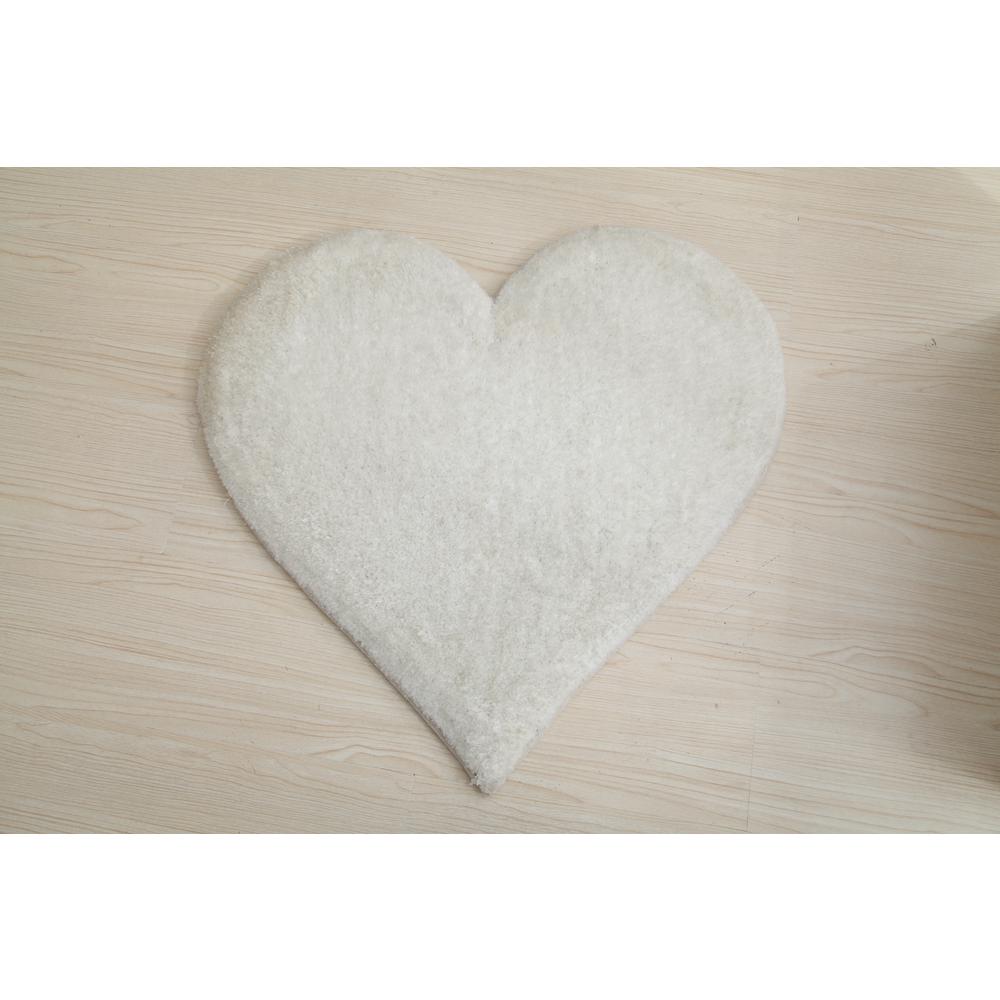HEART WHITE  2'4 X 2'4. Picture 1