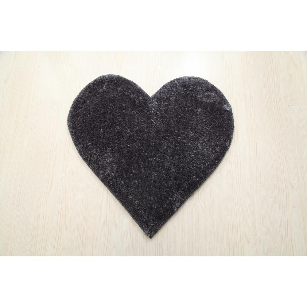HEART D.GREY  2'4 X 2'4. Picture 1