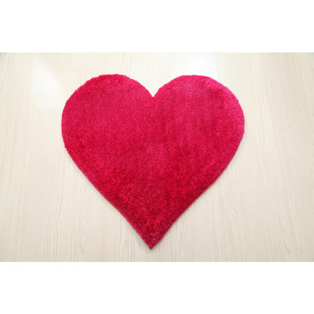 HEART ROSE/PINK  2'4 X 2'4. Picture 1