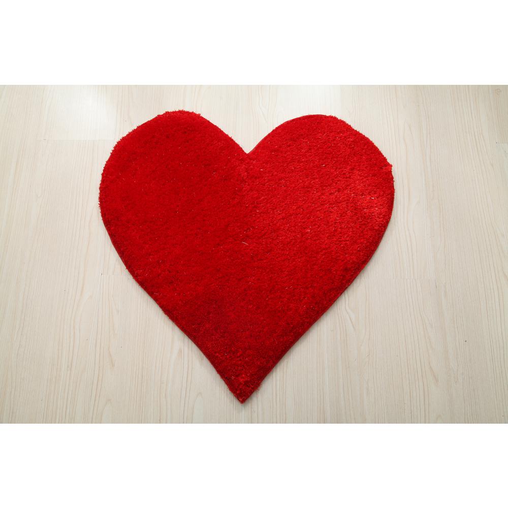 HEART RED  2'4 X 2'4. Picture 1