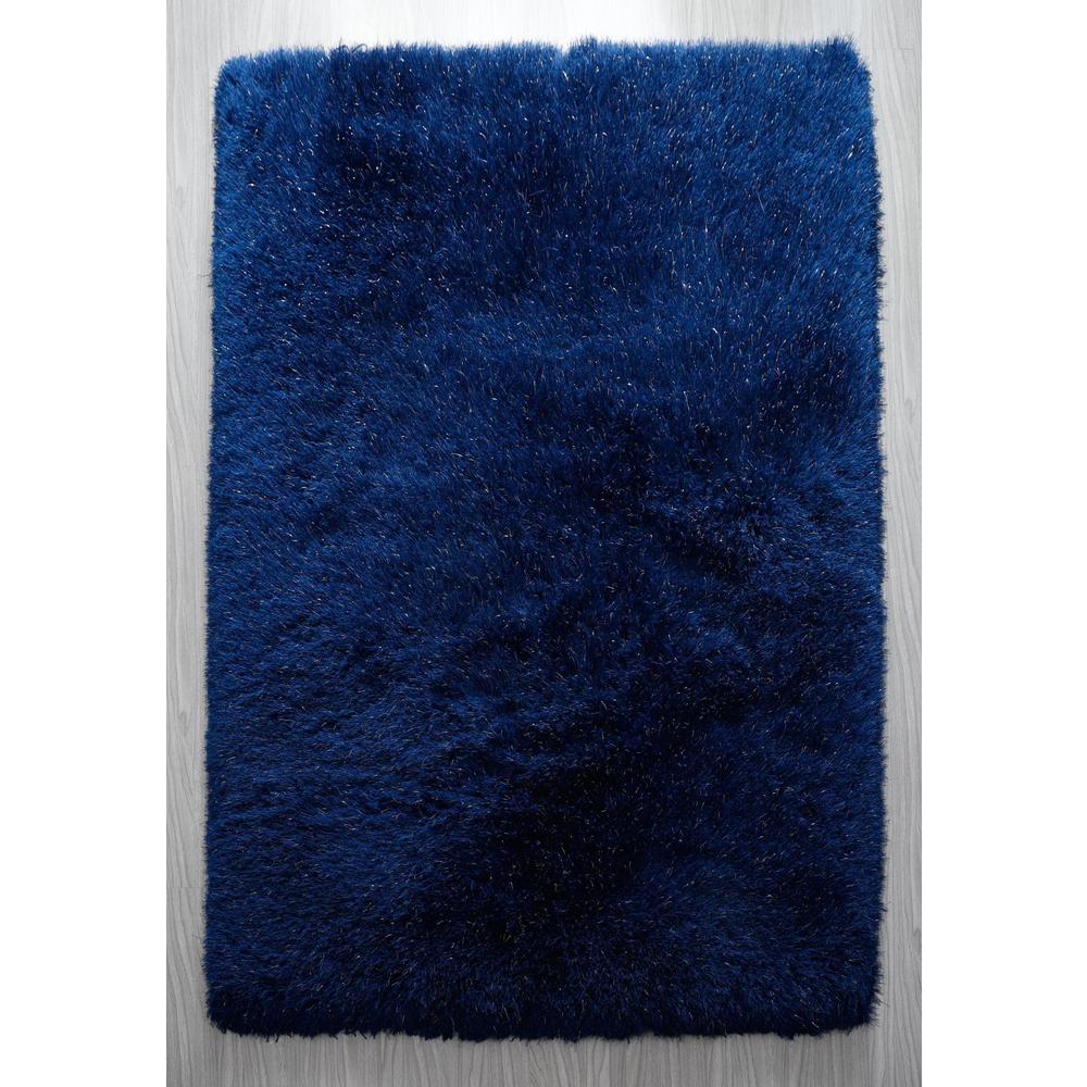 MANHATTTAN 03 NAVY BLUE   2'5 X 4' RECTANGLE. Picture 1
