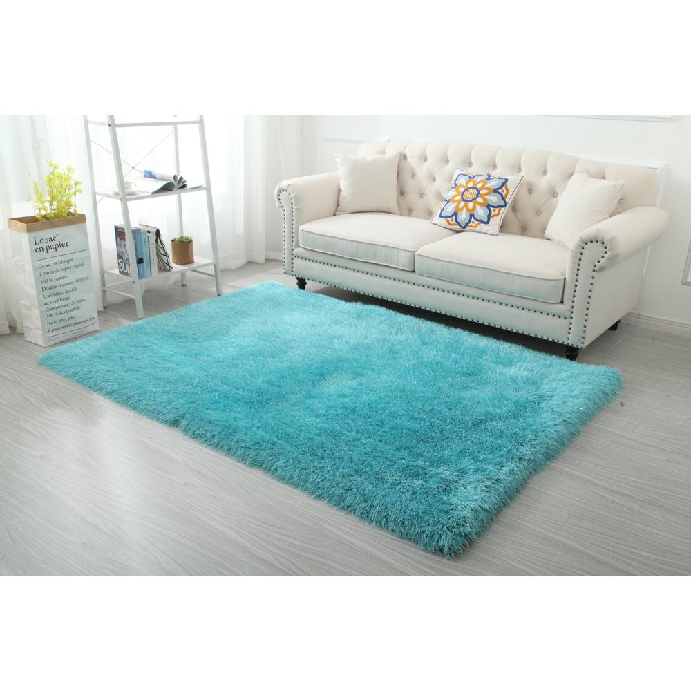 MANHATTTAN 06  TURQUOISE 2'5 X 4'5 RECTANGLE. Picture 5