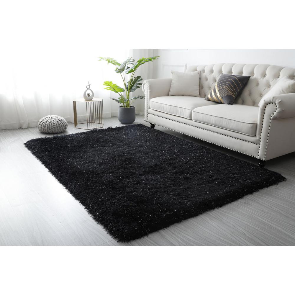 MANHATTTAN 08  BLACK  2'5 X 4'5 RECTANGLE. Picture 3