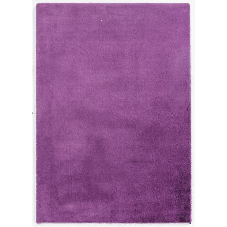 FAUX RABBIT FUR PURPLE RB11 2'4" X 7'6". Picture 6