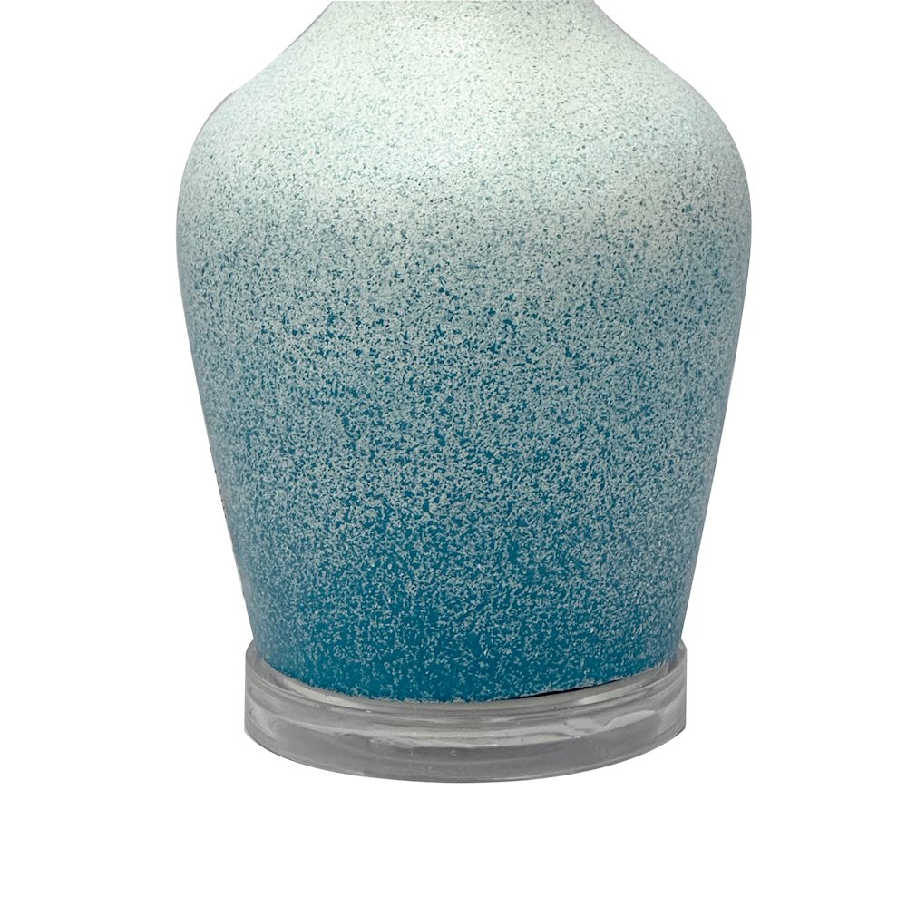 Mist - 25" Glass Table Lamp - Set of 2 - Blue Finish. Picture 2