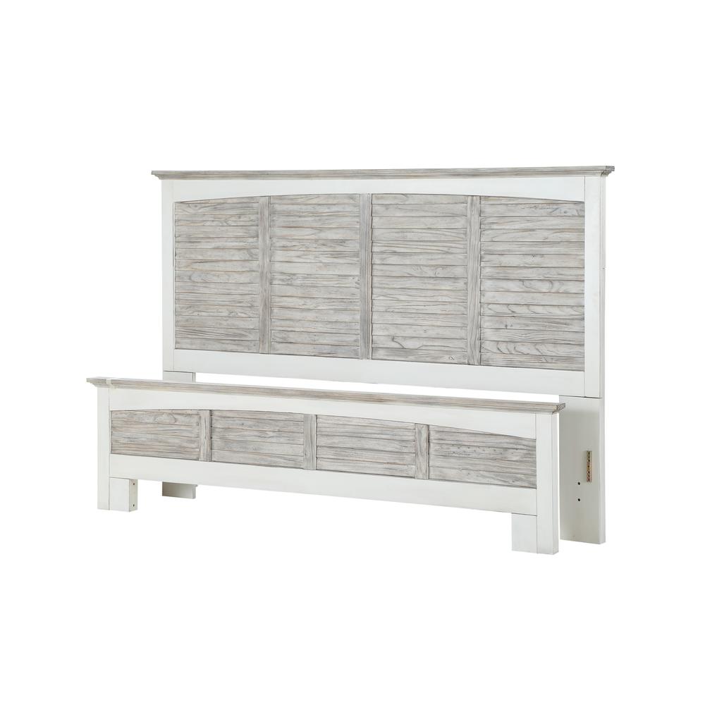 Islamorada - Bed - King - Dapple Grey and Blanc Finish. Picture 2