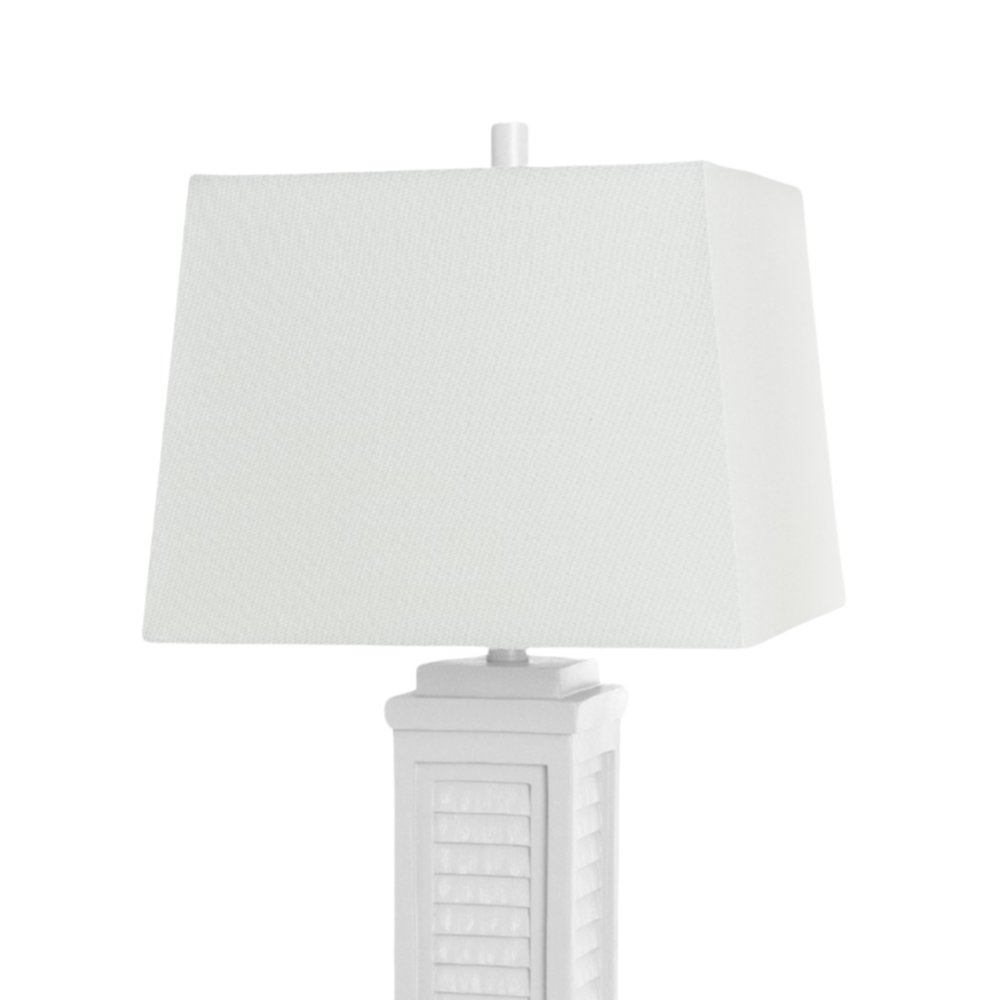 Shutter - 32" Table Lamp with USB - Set of 2 - White Finish. Picture 3