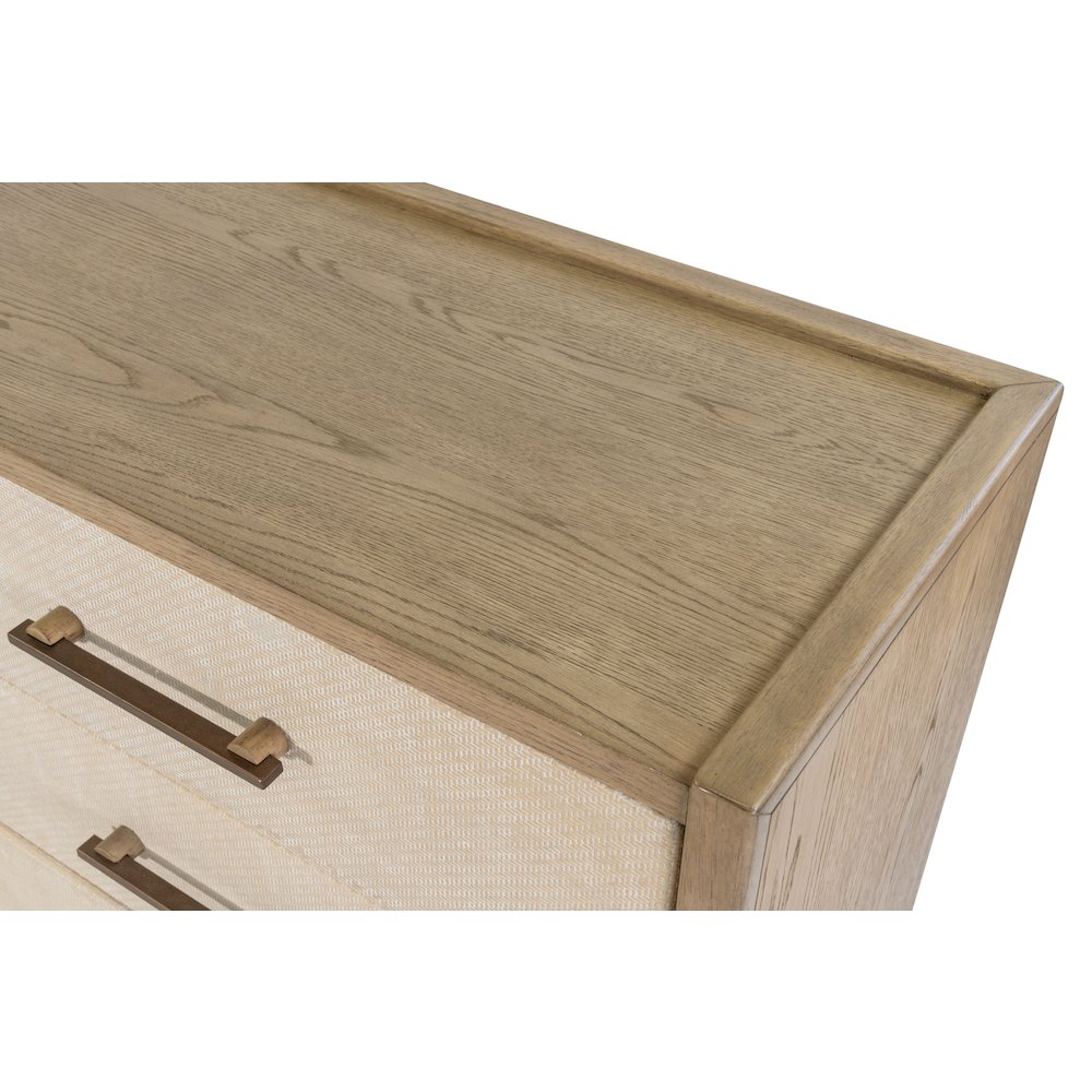Rio Vista - Woven 6 Drawer Dresser - Muted Earth Tones and Clay Finish. Picture 5