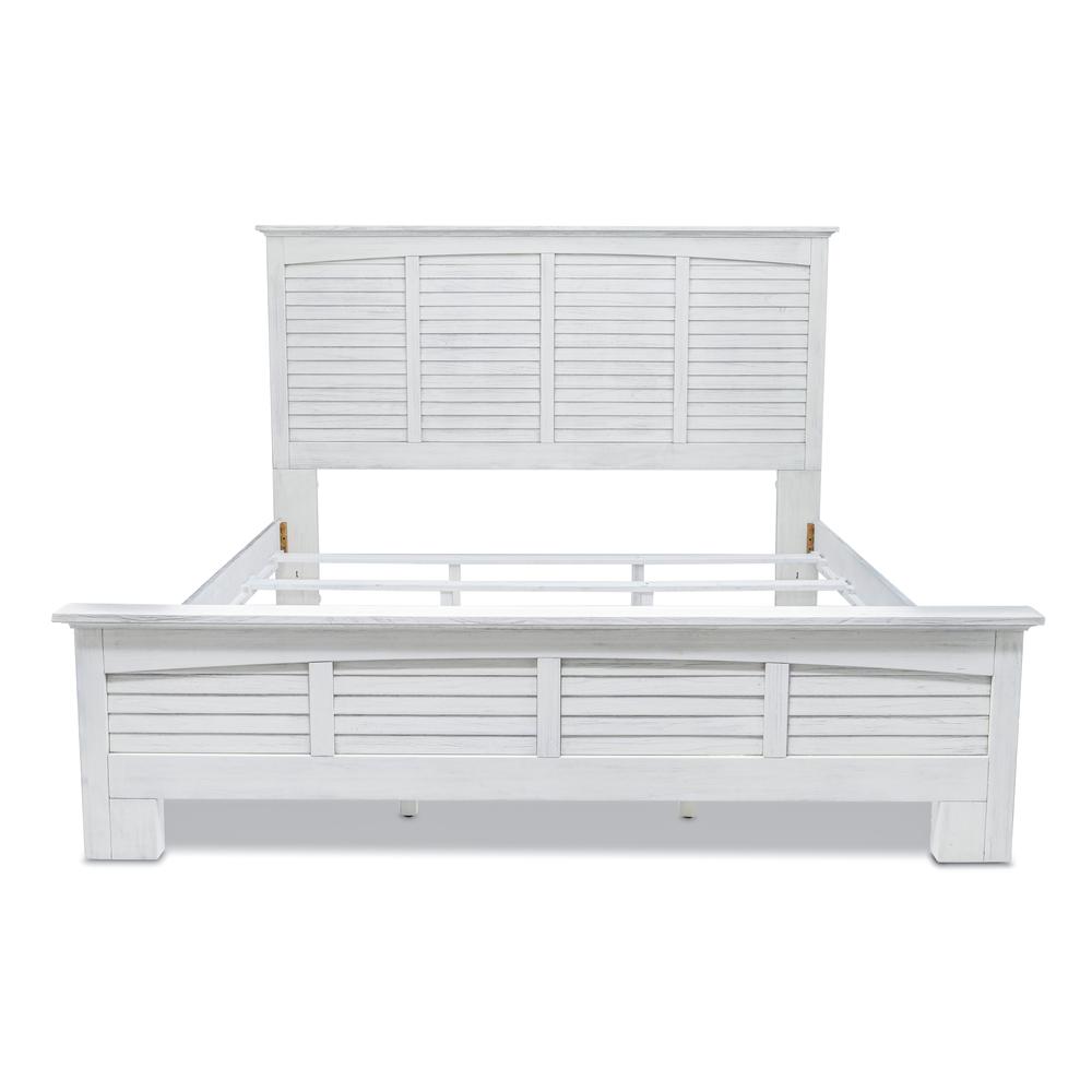 Surfside - Bed - King - Weathered White Finish. Picture 1