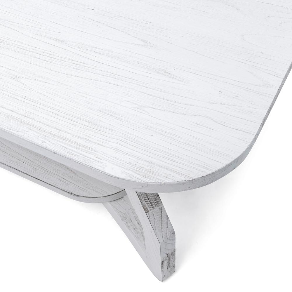 Surfside - Coffee Table - Weathered White Finish. Picture 5