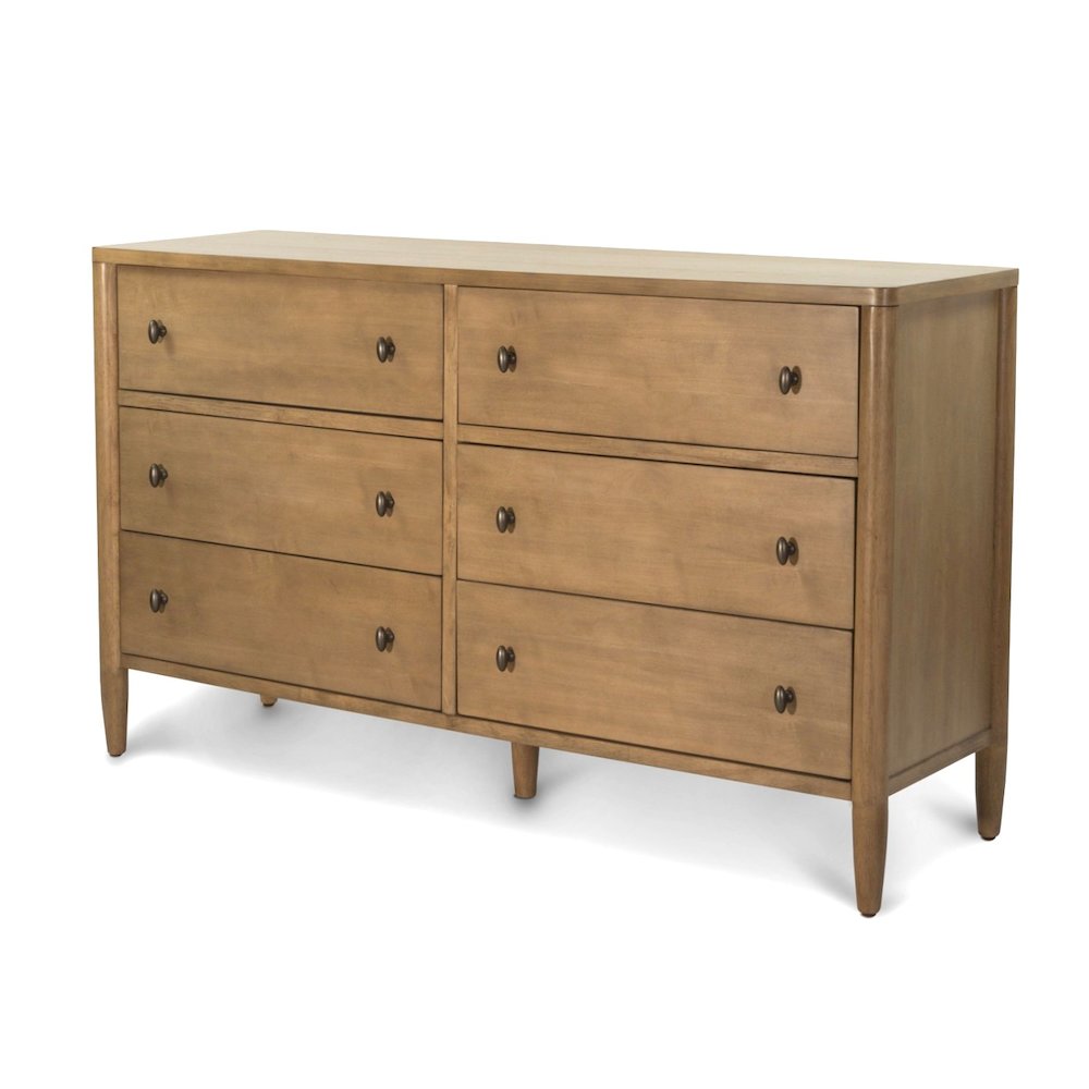 Chatham - 6 Drawer Dresser - Warm Maple Finish. Picture 1