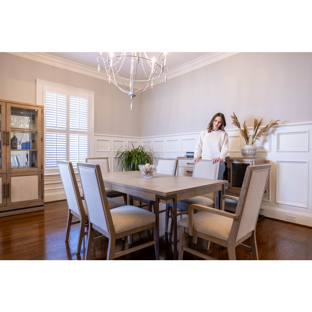 Rio Vista - 68" Rectangular Extendable Dining Table with 18" Self Storing Leaf. Picture 2